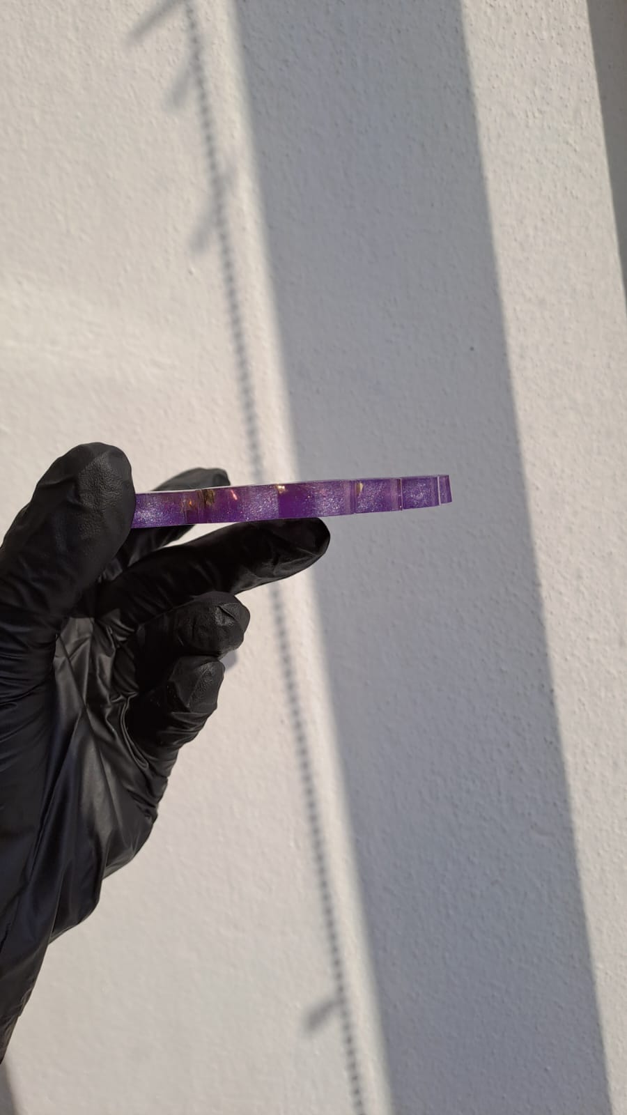 Amethyst Bloom – 4’lü El Yapımı Epoksi Bardak Altlığı Seti